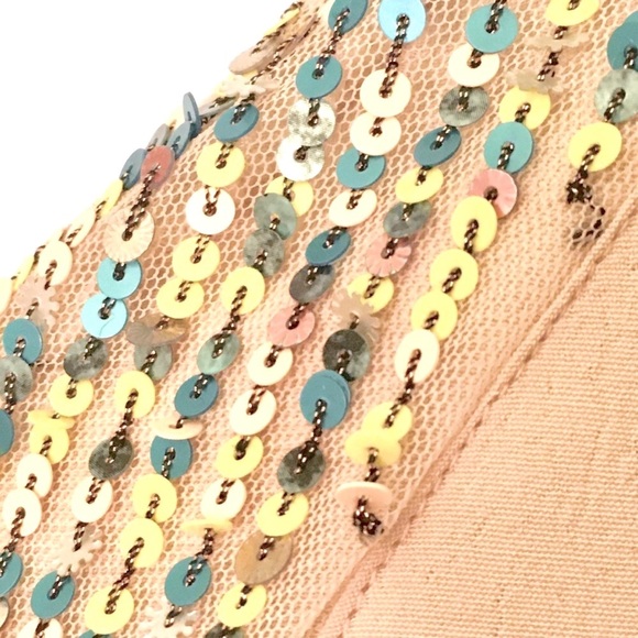 Maeve EUC Taupe Sequin by Anthropologie Top, XS - Picture 3 of 9